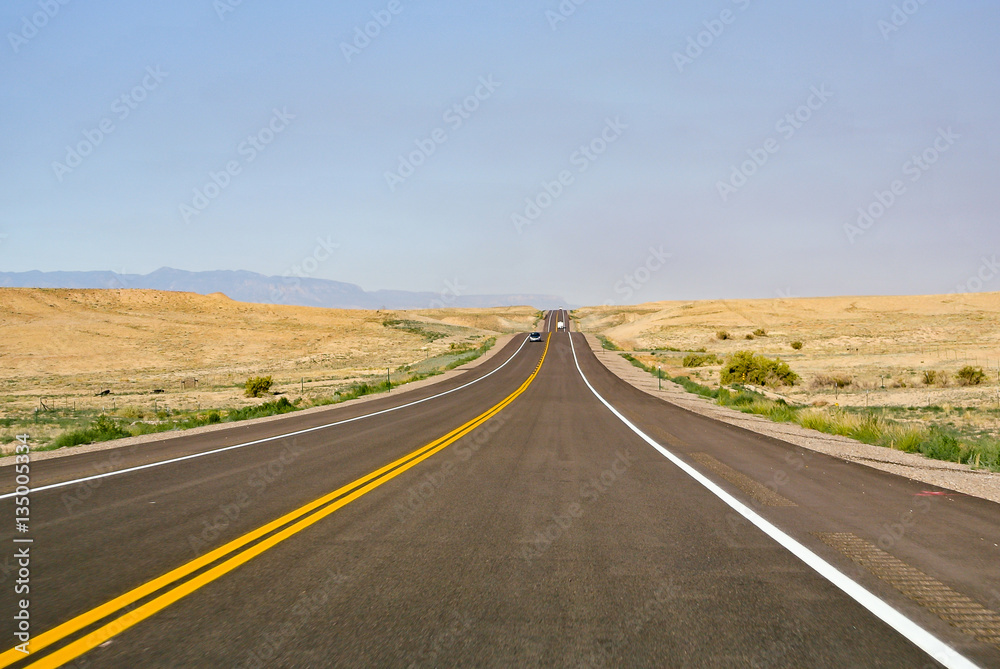 Endless road in Colorado, United States