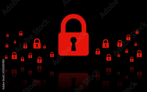 Rote Schlösser - Datenschutz - Sicherheit