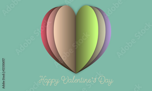 postcard for Valentine day