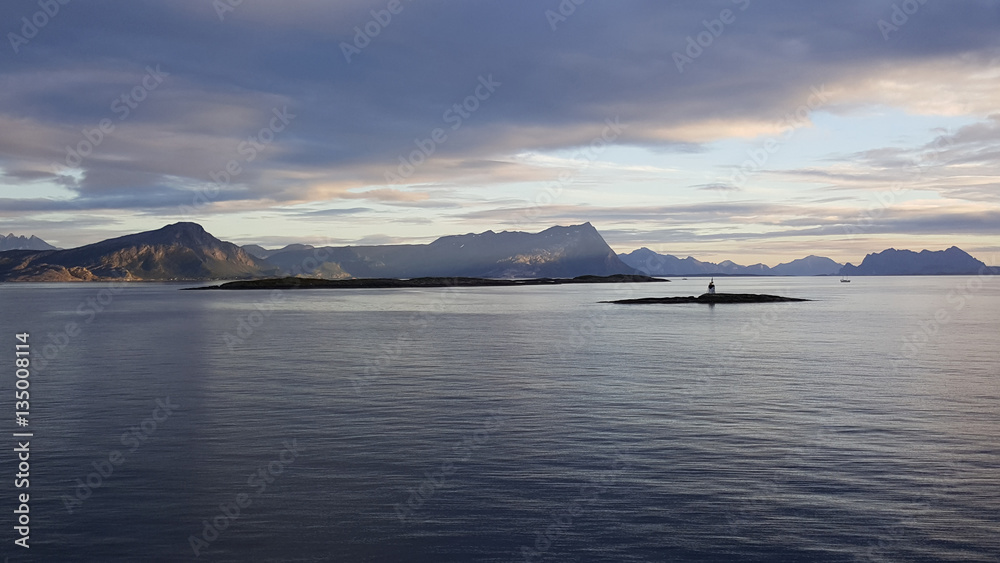 Landscape view from Bodo to lofoten