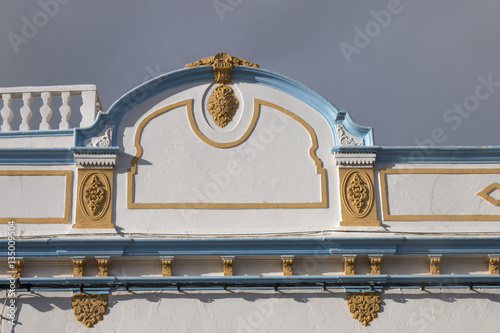 Typical detailed facade of Portuguese architecture