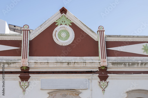 Typical detailed facade of Portuguese architecture