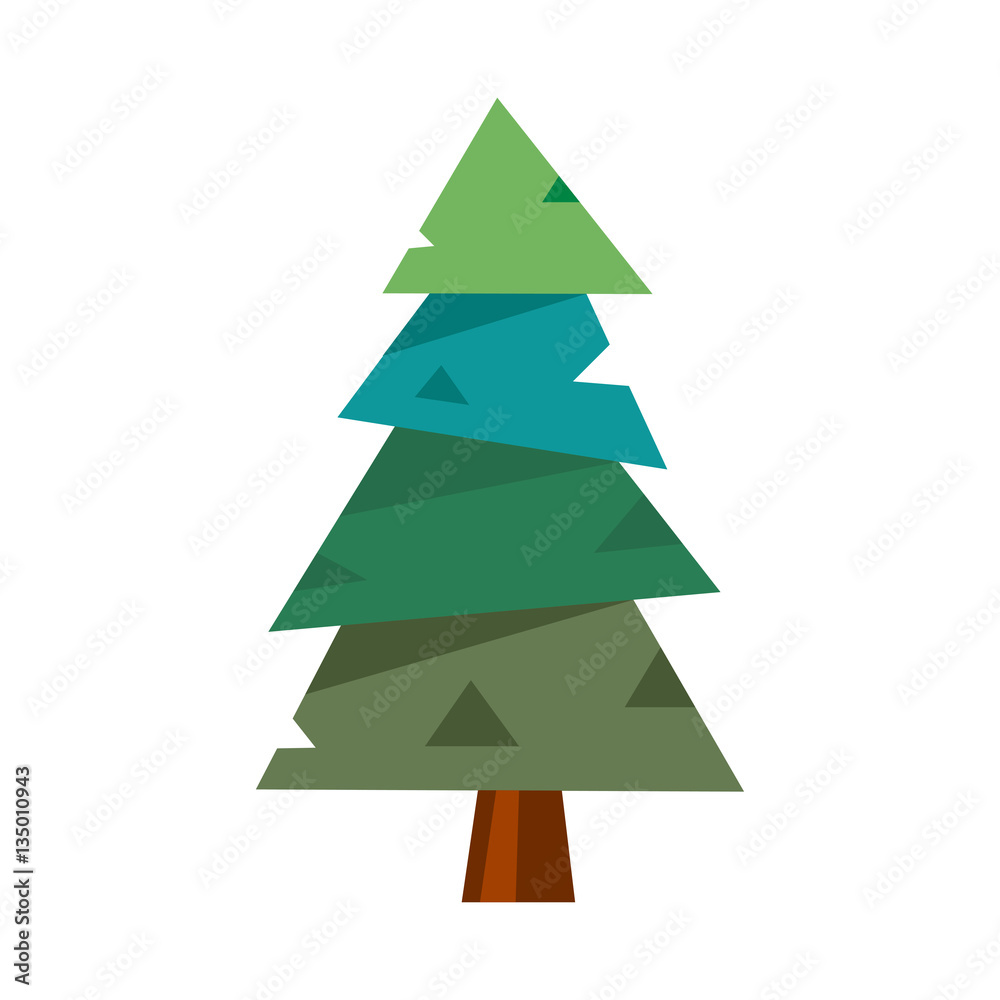 Pine tree vector illustration. Pine tree vector illustration.