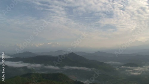 Hilltop settlement in Tanahu District, Gandaki Zone of Nepal photo