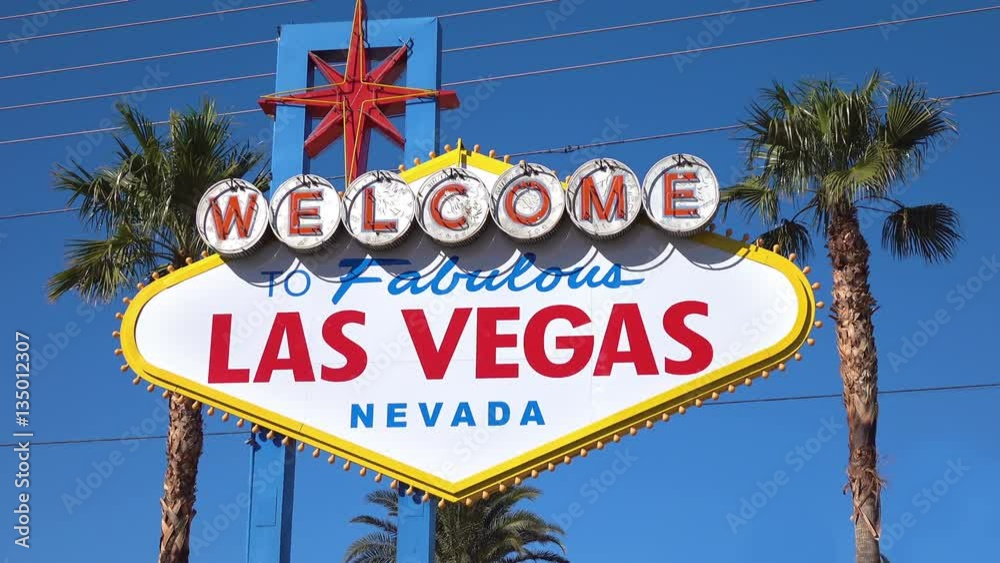 Video of welcome to fabulous Las Vegas Sign in 4K. High quality video of welcome to fabulous Las Vegas Sign in 4K Video of welcome to fabulous Las Vegas Sign in 4K. High quality video of welcome to fabulous Las Vegas Sign in 4K