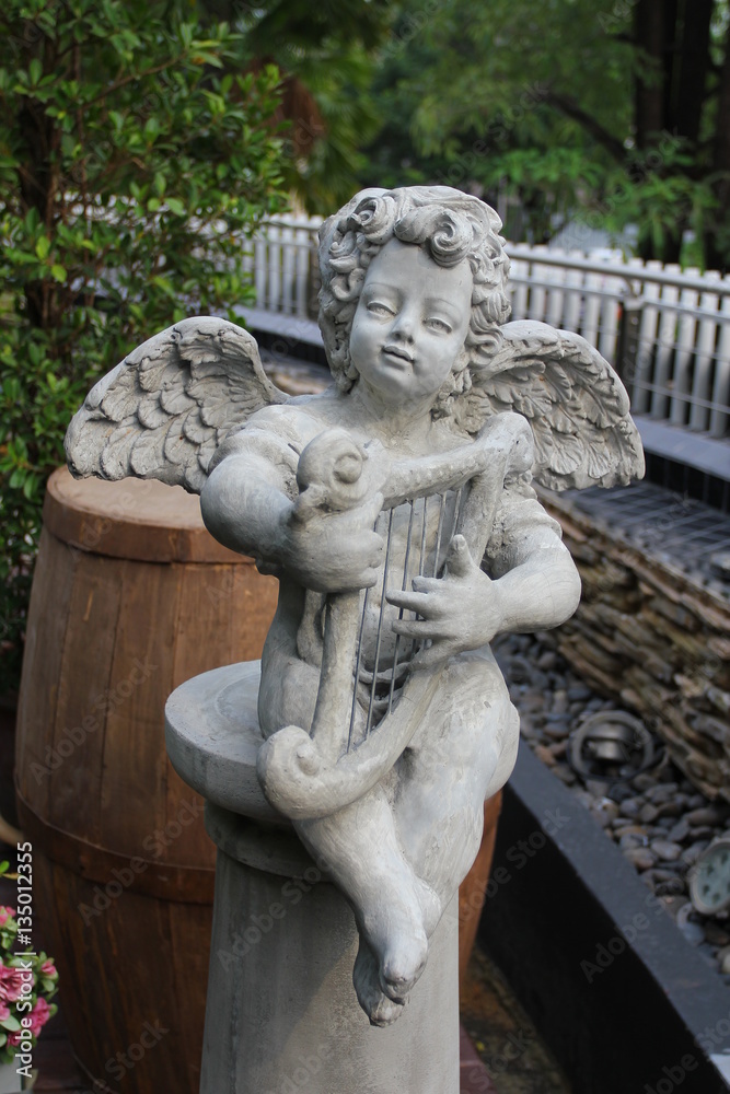 Cupid statue in Public garden