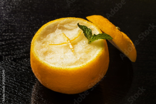 Photos ゆずのシャーベット　Sherbet of the citron