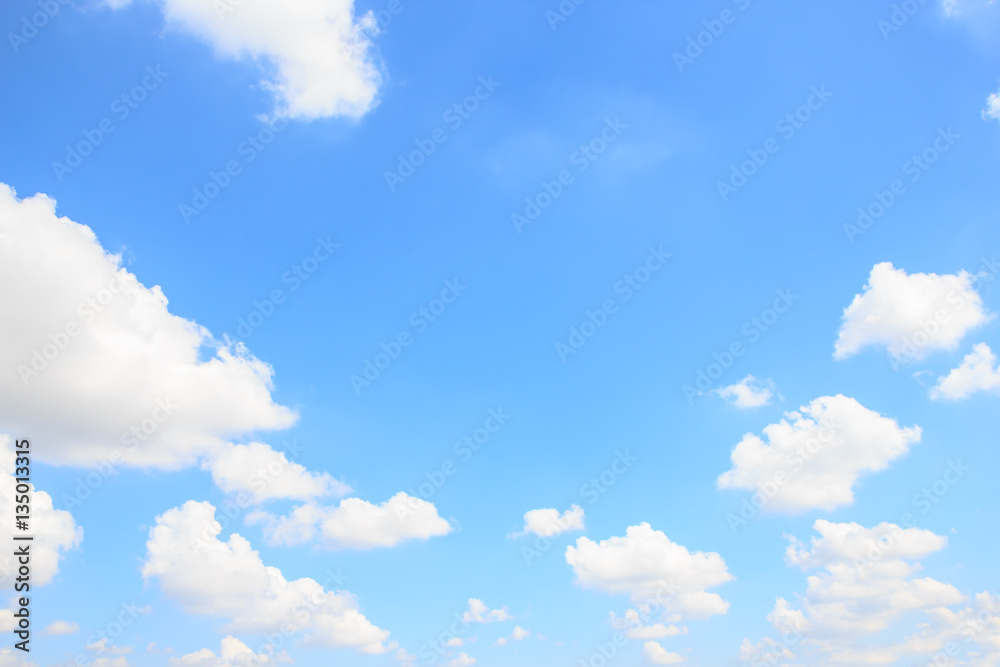 Clouds with blue sky background.