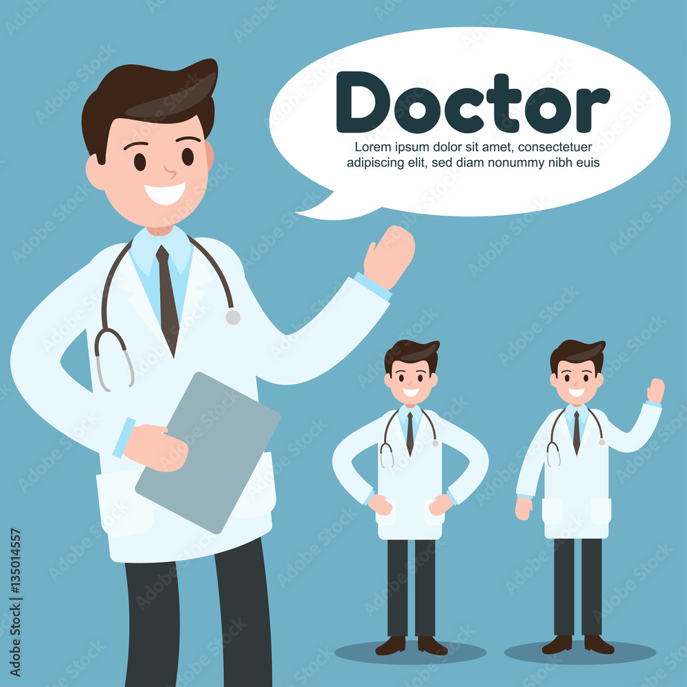 Doctor character , avatar. Healthcare Job , Worker , Occupation. Medical Information. Vector Illustration. Doctor character , avatar. Healthcare Job , Worker , Occupation. Medical Information. Vector Illustration.