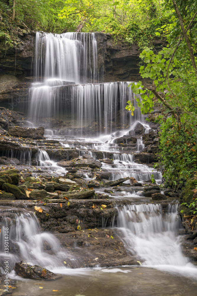 Fototapeta premium Tranquil Cascades - West Milton, Ohio