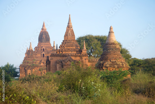 Ancient Buddhist temple Tha Kya Pone in the early morning. Bagan  Myanmar