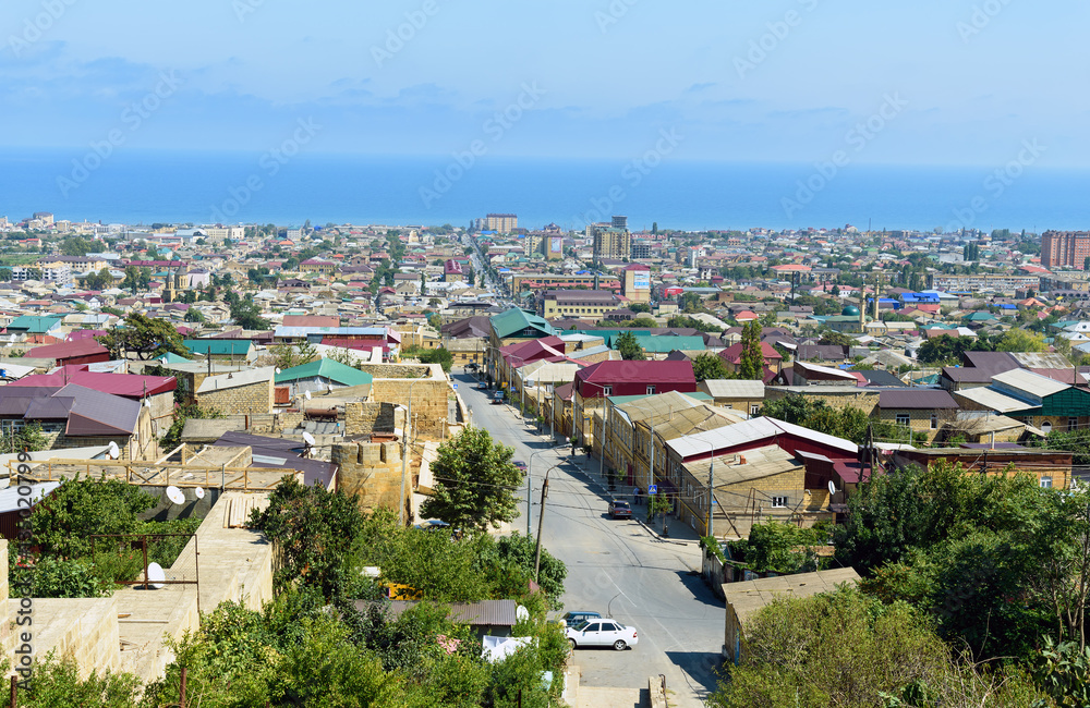 View of Derbent city. Republic of Dagestan, Russia