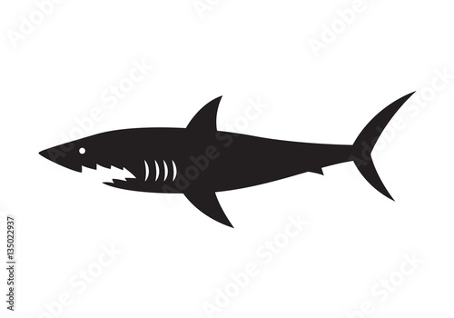 icon shark  vector