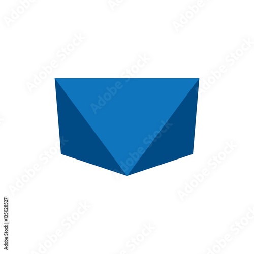 Abstract Pentagon Shape Logo Vector