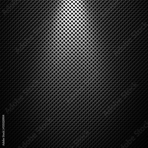 Abstract modern grey perforated metal plate texture