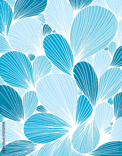 Abstract background is composed of colored petals of flowers