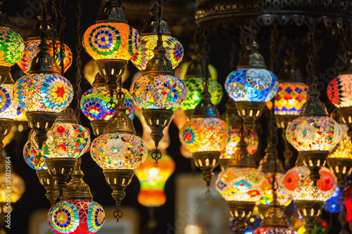 Colorful Moroccan style lanterns