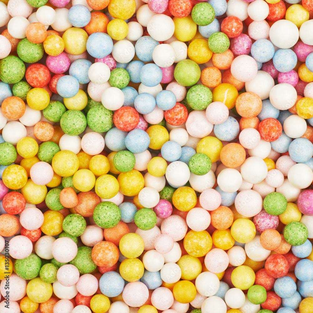 Surface coated with colorful balls Surface coated with colorful balls