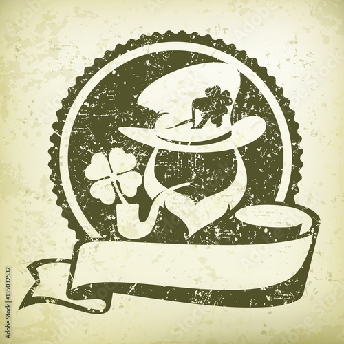 Leprechaun circle logo grange
