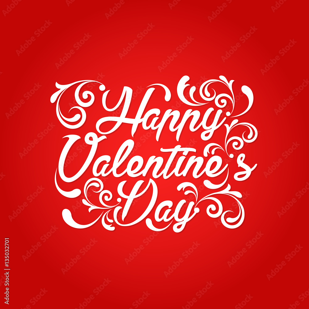 Modern Romantic Happy Valentine Card, Suitable for Invitation, Web Banner, Social Media, and Other Valentine Related Occasion