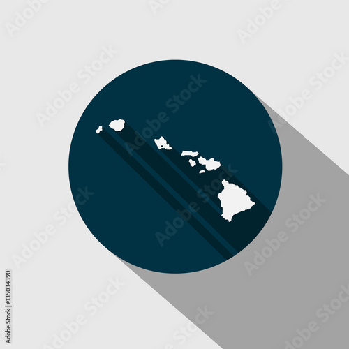 map of the U.S. state Hawaii