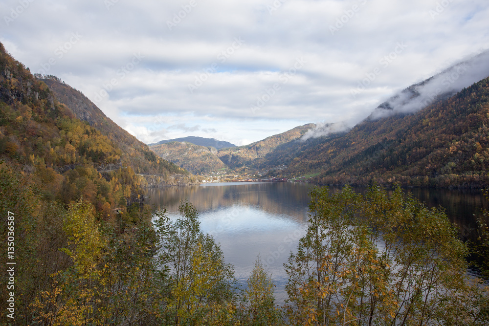 Beautiful autumn landscape west in Norway Beautiful autumn landscape west in Norway