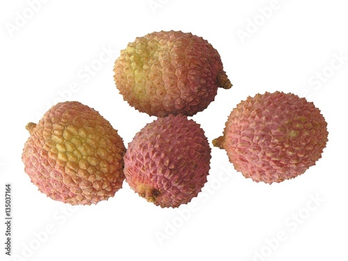 lychees pink,sweet fruits from Asia 