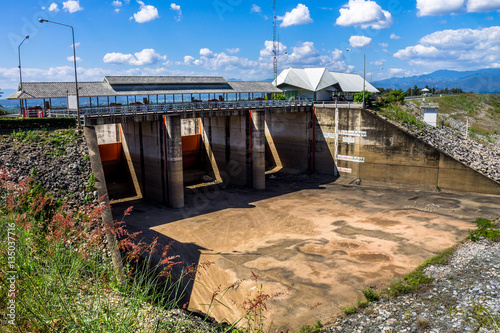 Reserved water at Mae Ghat irrigation dam