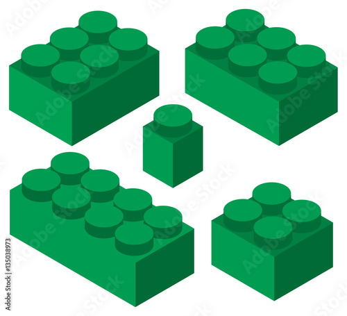 blocks set isometric