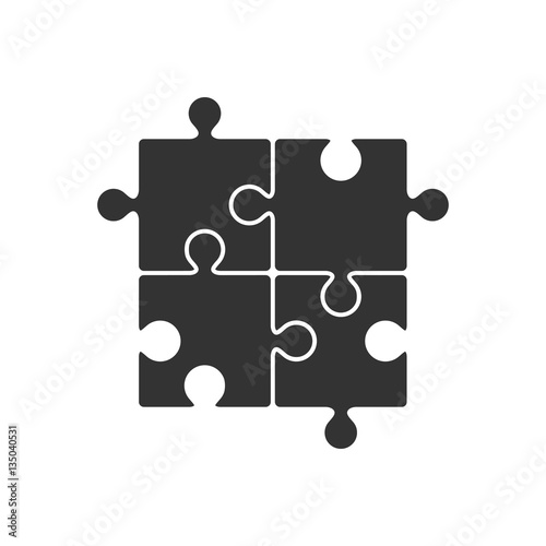Four piece puzzle icon