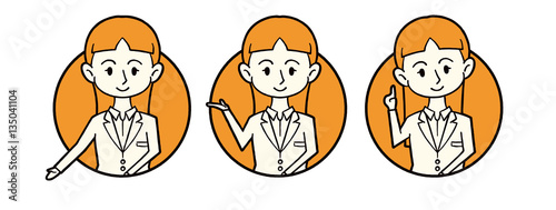 アイコン　女性　ビジネス