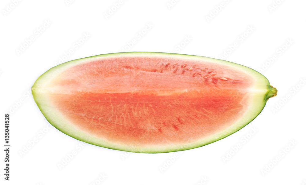 Single watermelon slice isolated Single watermelon slice isolated