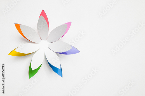 Paper origami flower