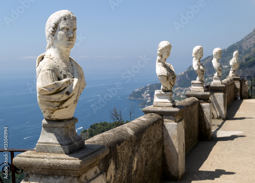 Ravello,Italy: Terrace of Infinity in Cimbrone Gardens.