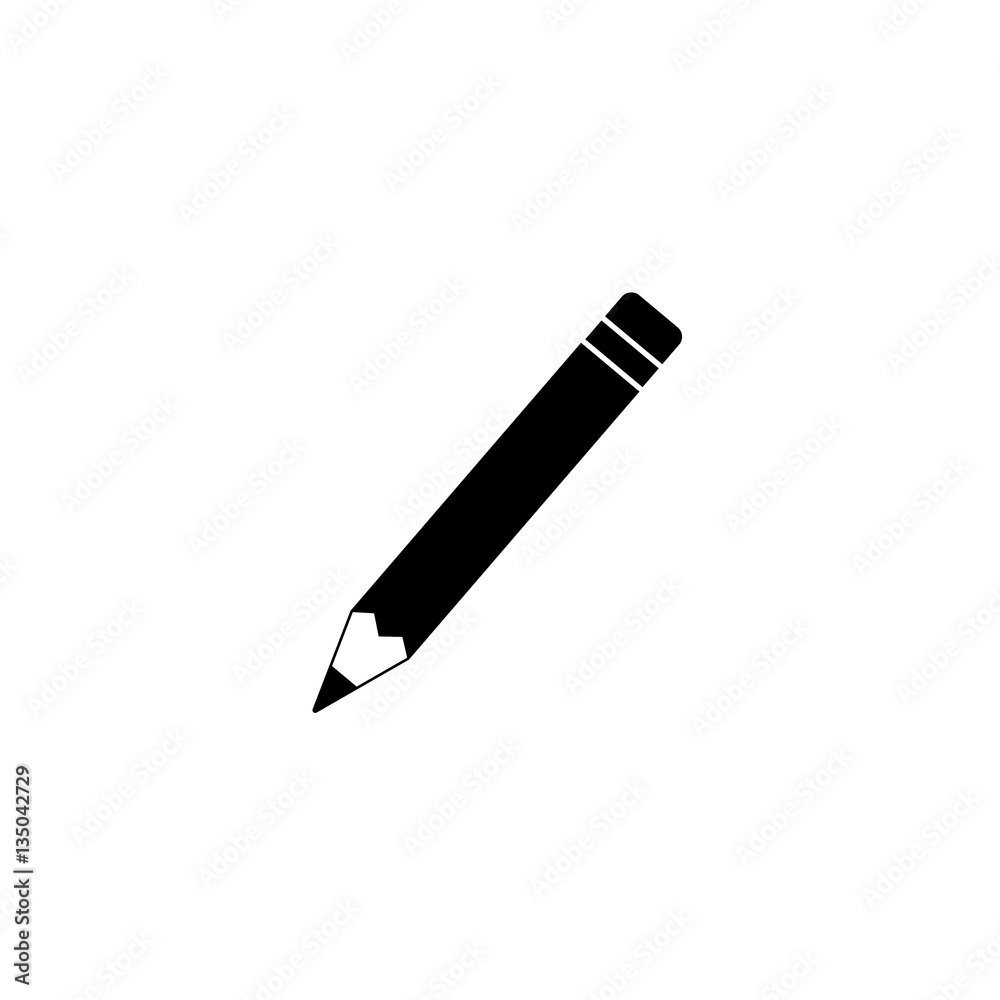 Pencil solid icon, education and school element, Web mobile vector graphics, a filled pattern on a white background, eps 10. Pencil solid icon, education and school element, Web mobile vector graphics, a filled pattern on a white background, eps 10.