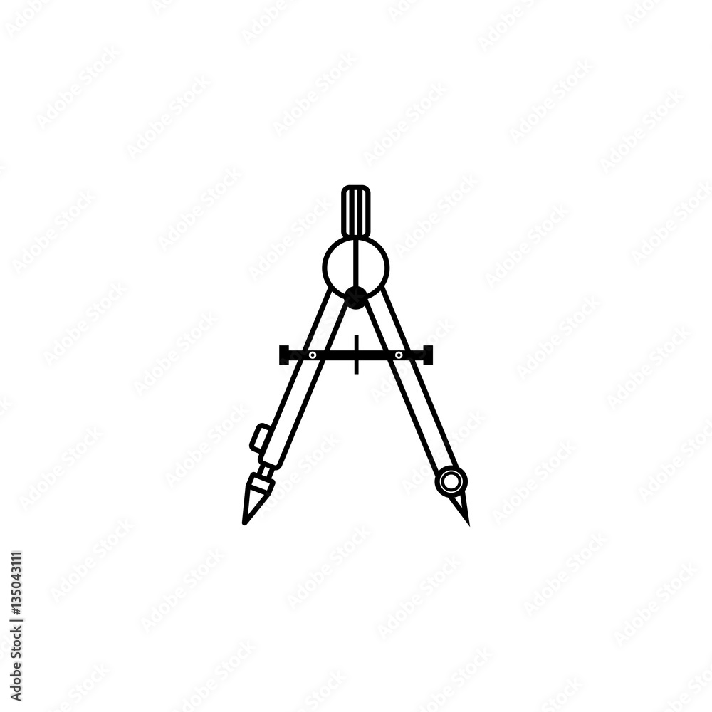 Dividers line icon, Education and school element, architect and geometry vector graphics, a linear pattern on a white background, eps 10. Dividers line icon, Education and school element, architect and geometry vector graphics, a linear pattern on a white background, eps 10.