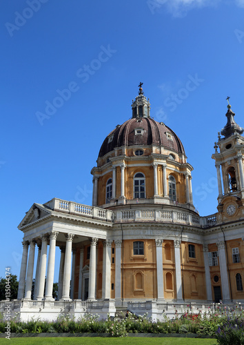 church of Superga in the hill near Turin City in Italy