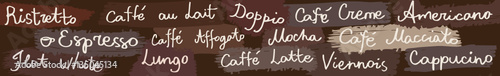 Coffee horizontal banner