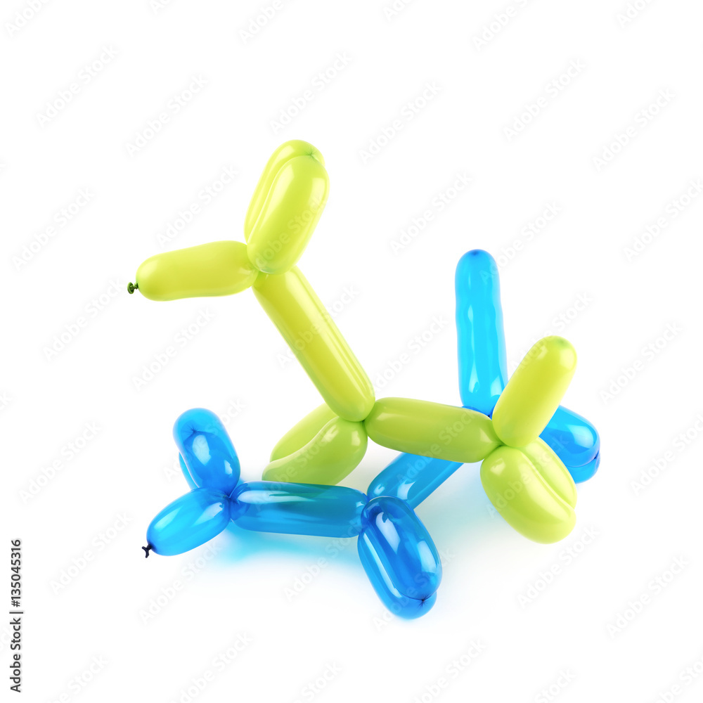 Puppy made of modelling balloon Puppy made of modelling balloon