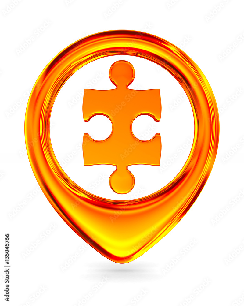 Red marker on white background. Isolated 3D image Red marker on white background. Isolated 3D image