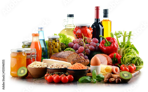 Composition with variety of organic food products