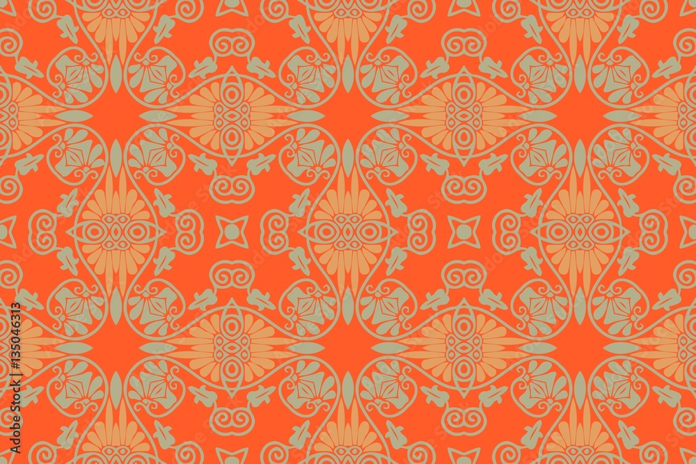 on an abstract background texture vintage color openwork pattern of geometric elements