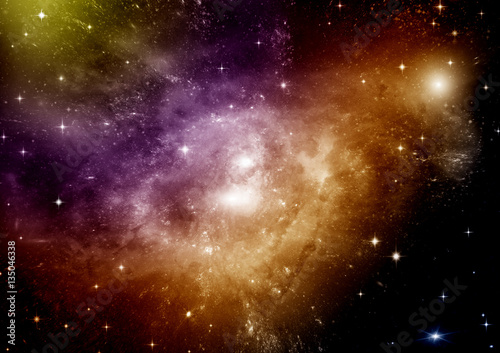 galaxy in a free space