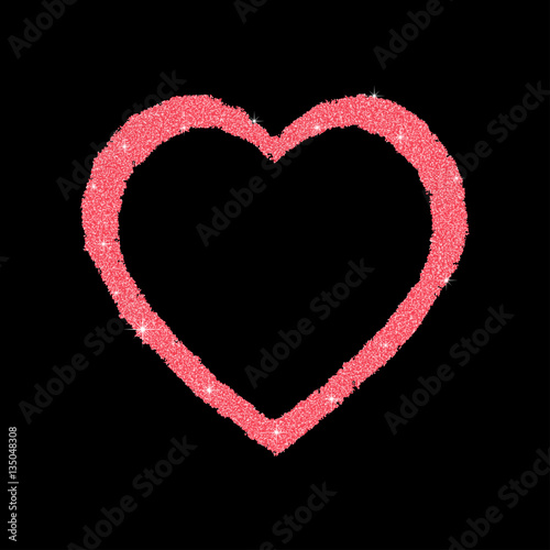 Abstract vector heart . Element for frame. Vector illustration for Valentines Day. Love concept. Cute happy wallpaper. Good idea for your Wedding. Romantic Lovely Frame Design