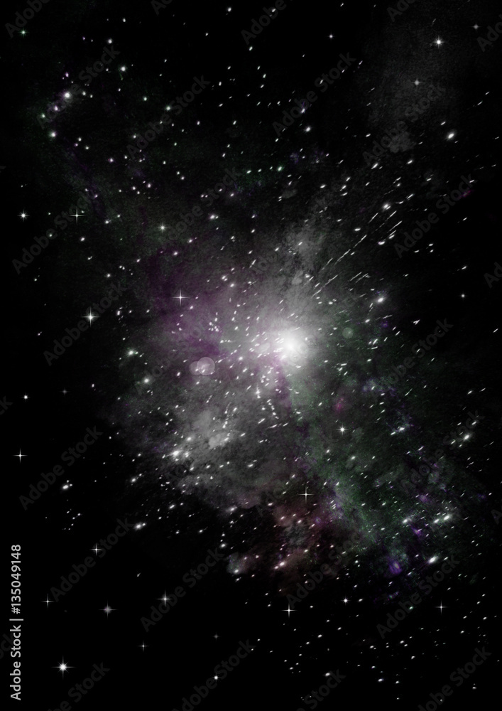 galaxy in a free space galaxy in a free space