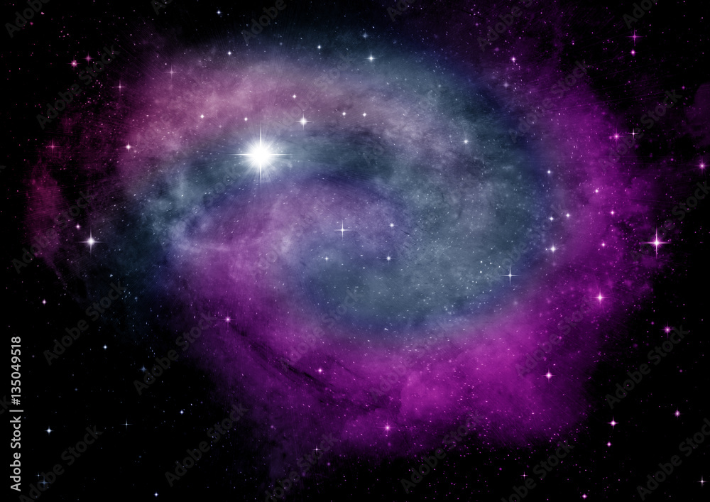Obraz premium galaxy in a free space