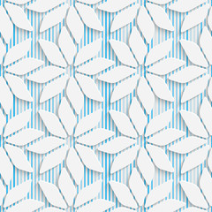 Deken met foto 3D patronen Naadloos bloemenpatroon modern abstract  © radharamana