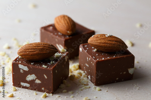 Chocolate with almonds