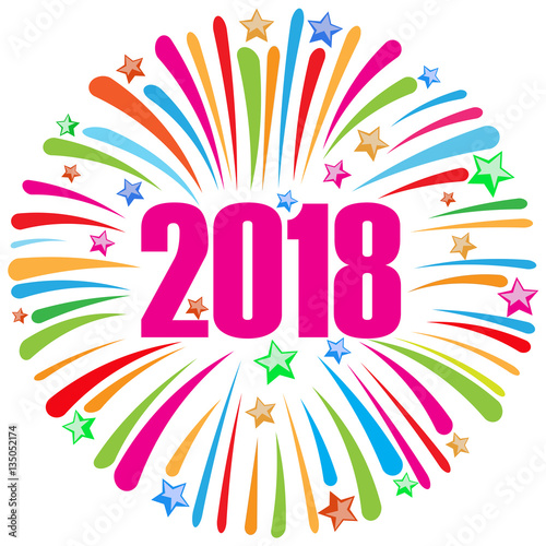 happy new year 2018 white 2