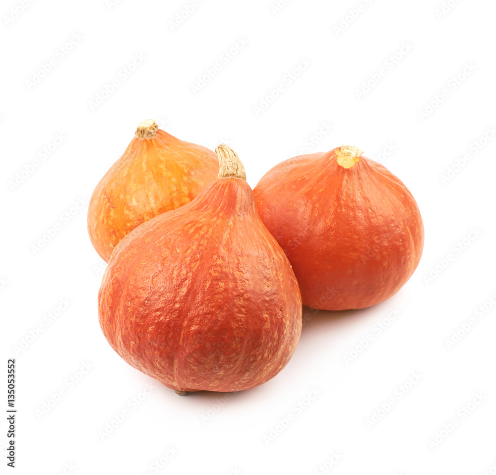 Obraz premium Ripe orange pumpkin isolated